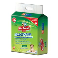 Пеленки для кошек и собак одноразовые Mr.Fresh Start Expert 60 x 40 см, 15 шт