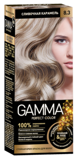 Краска для волос SVOBODA GAMMA Perfect color сливочная карамель 8,3, 50гр