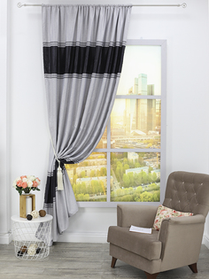 Штора Amore Mio 13904_2 270x200 см серый