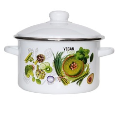 Кастрюля 3,0л Веган Эмаль Магнитогорск