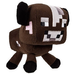 Мягкая игрушка Minecraft Baby cow коричневый 18 см