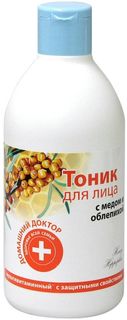 Тоник для лица Домашний доктор с медом и облепихой, 300 мл