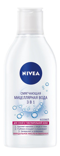 Мицеллярная вода NIVEA Смягчающая 3в1 для сухой и чувствительной кожи, 400 мл