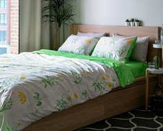 Постельное белье Grazia-Textile 1,5-СПАЛЬНЫЙ Garden Flowers, Сатин, нав. 50x70