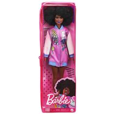 Кукла Mattel Barbie Игра с модой, брюнетка, цветной бомбер FBR37/GRB48