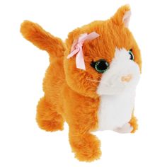 Интерактивная мягкая игрушка Мой питомец Рыжик 16 см рыжый