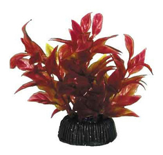 Искусственное растение для аквариума Laguna альтернантера красное 8 см, пластик, керамика