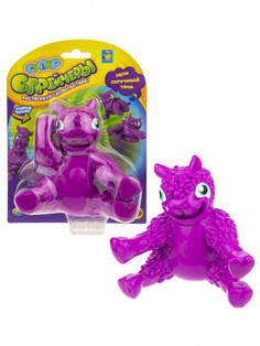 1TOY Тянущаяся фигурка из серии Супер Стрейчеры – Пополама фиолетовая, 11 см
