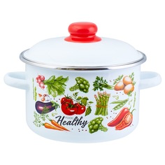 Кастрюля эмал цил Veggies 5,5л ТМ Appetite