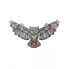 Пазл антистресс, деревянный Сolor owl (размер S (А5)) Нумикон