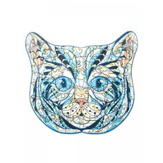 Пазл антистресс, деревянный Сolor blue cat 2 (размер S (А5)) Нумикон