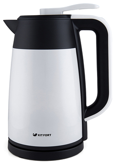Чайник электрический Kitfort Vacuum Edit KT-620-1 White/Black