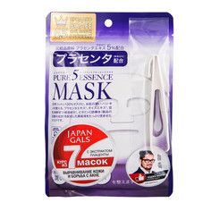 Маска для лица Japan Gals Pure 5 Essential c плацентой 7 шт