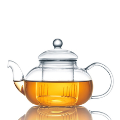 Заварочный чайник из боросиликатного стекла, 800 мл, прозрачный, MARMA MM-TPT-01