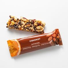 Батончик Самокат шоколад-миндаль-апельсин; 35 г