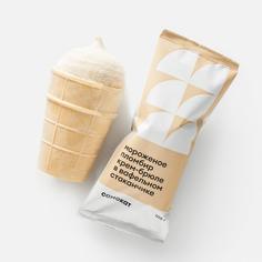 Мороженое Самокат пломбир, крем-брюле, в вафельном стаканчике, 15%, 105 г