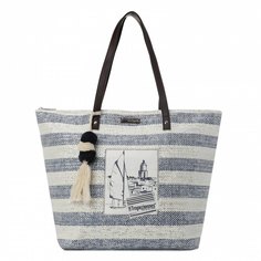 Пляжная сумка женская Les Tropeziennes DEA 11 темно-синяя