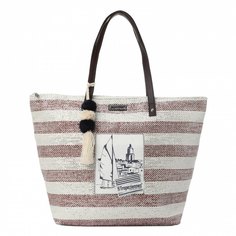 Пляжная сумка женская Les Tropeziennes DEA 11 бордовая