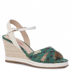 Эспадрильи женские Les Tropeziennes CENTER_2318912 зеленые 37 EU