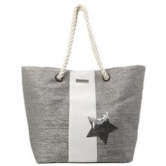 Пляжная сумка женская Les Tropeziennes CIB 01 серебряная