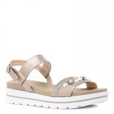 Сандалии женские Nero Giardini P805854D золотисто-бежевые 39 EU