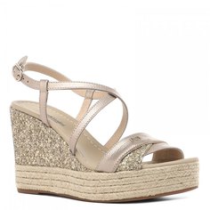 Босоножки женские Nero Giardini P805891D золотисто-бежевые 39 EU