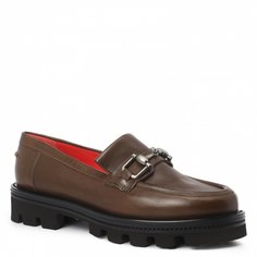 Лоферы женские Pas De Rouge 2590_2135973 коричневые 36 EU