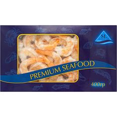 Креветки Seafood Line, замороженные, без заправки, очищенные, 400 гр