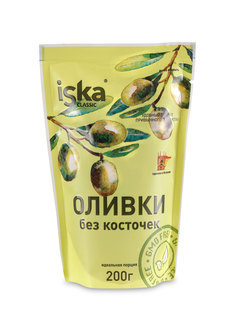 Оливки Iska без косточек, 200 г