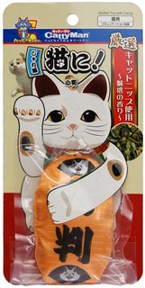 Игрушка для кошек Premium Pet Japan кошачья мята в виде амулета, коричневый, 10 х 20 см