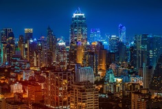 Фотообои Divino Decor "Ночь над городом 400х270"