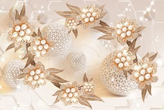 Фотообои Divino Decor "Драгоценные броши 400х270"