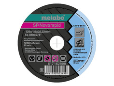 Диск Metabo SP-Novorapid 125x1.0 RU отрезной для стали 617162000