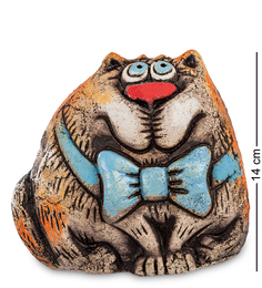 Фигурка "Кот с бабочкой" шамот Art East 105235