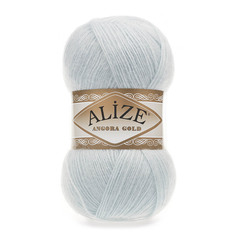 Пряжа ALIZE Angora Gold 100гр. 550м (80%акр, 20%шерсть) ТУ (514 голубой лед)