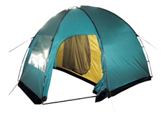 Палатка Tramp Bell четырехместная голубая/желтая