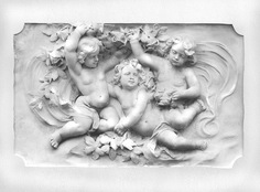 Фотообои DIVINO Decor -013 Барельеф Ангелочки 200х147