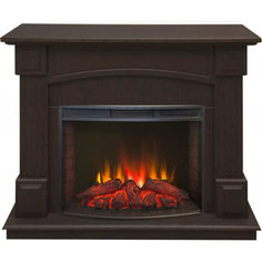 Электрокамин RealFlame Carolina, темный орех