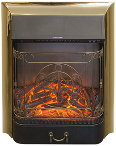 Электрокамин RealFlame Majestic S, золотой/черный