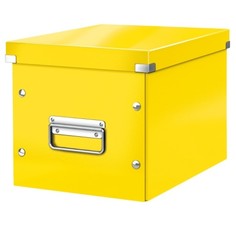 Короб архивный Leitz Click & Store WOW A4 желтый 260 x 240 x 260 мм