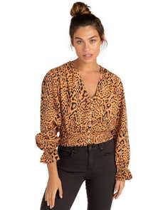 Блуза женская Billabong Z3TP08-BIF1 коричневая S