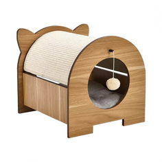 Домик для кошек Xiaomi Mini Monstar Multifunctional Cat Pet Bed, бежевый, 40.5x36.5x36.5см