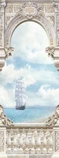 Фотообои Divino Decor "Белые паруса 100х270"