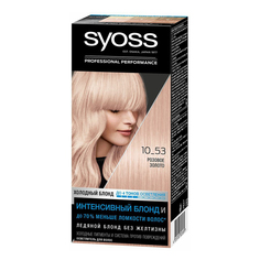 Стойкая крем-краска для волос Syoss Color, 10-53 Розовое золото, 115 мл