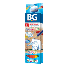Карандаши цветные BG Jumbo 6 цветов 6 шт BG®