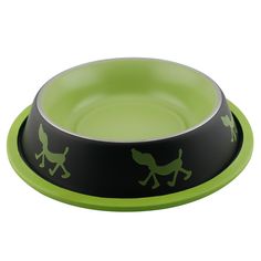 Миска для животных FOXIE Uni-Tinge Non Skid Bowl металлическая 700мл зеленая