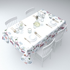 Скатерть Сирень Рождественские истории Цвет: Белый 120х145 см