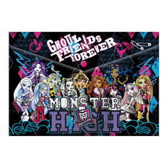 Папка-конверт на кнопке А4 Monster High разноцветная