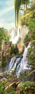 Фотообои DIVINO Decor -049 Водопады на горе 100х270