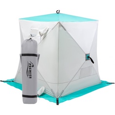 Палатка зимняя Куб Комфорт утепл. 1,8х1,8 biruza/gray PREMIER (PR-ISCC-180BG)